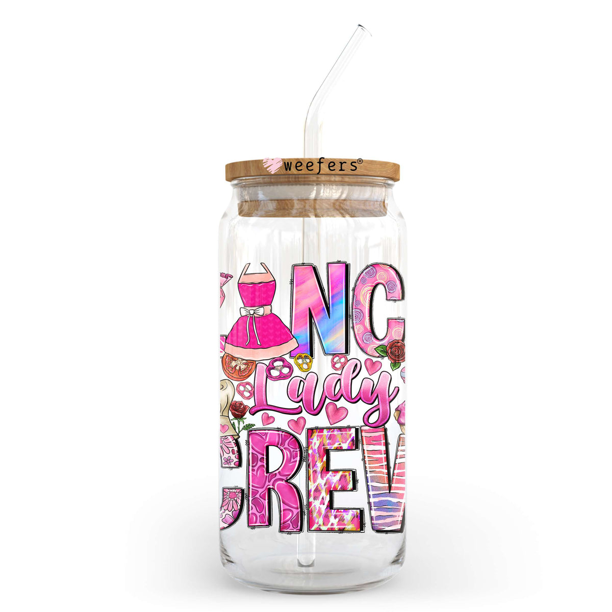 Lunch Lady Crew 20oz Libbey Glass Can, 34oz Hip Sip, 40oz Tumbler, 24oz Cold Cup UV DTF or Sublimation Decal Transfer Weefers