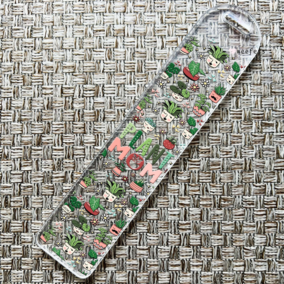 Plant Mom Bookmark UV DTF Decal Weefers