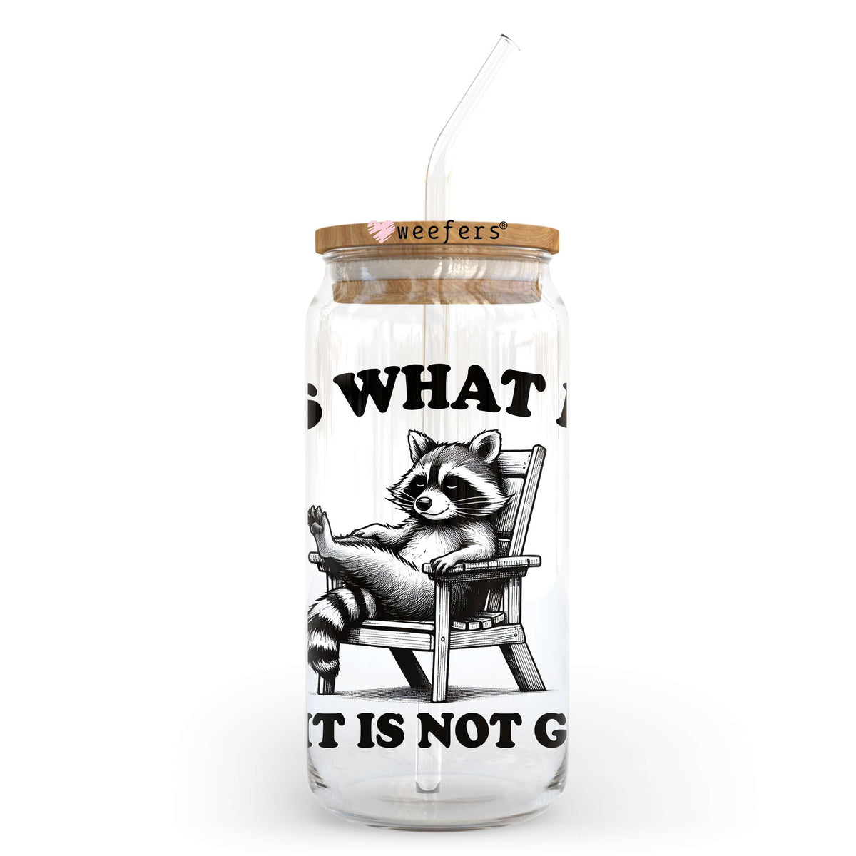 It is What it Is and It is Not Great 20oz Libbey Glass Can, 34oz Hip Sip UV DTF or Sublimation Decal Transfer Weefers