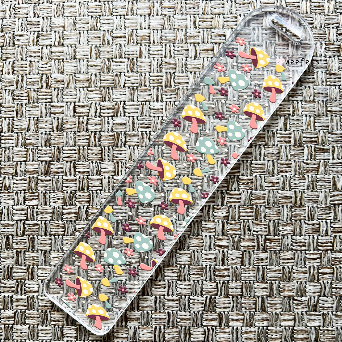 Groovy Mushrooms Bookmark UV DTF Decal Weefers