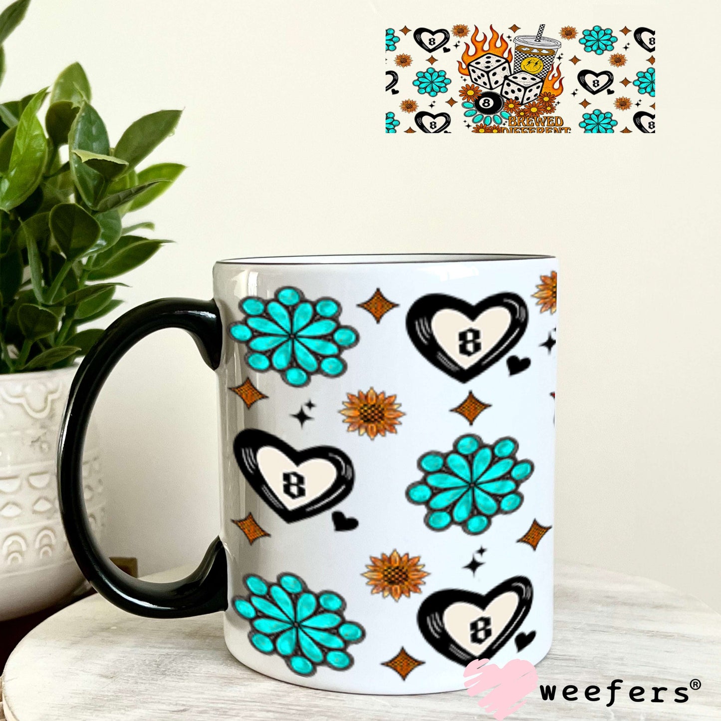 Brewed Different UV DTF Cup Wrap - Weefers Exclusive Wrap Weefers