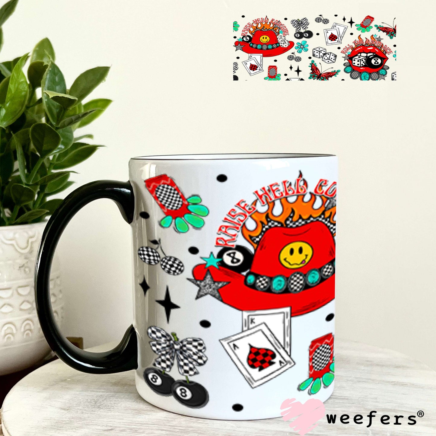 Roll the Damn Dice UV DTF Cup Wrap - Weefers Exclusive Wrap Weefers