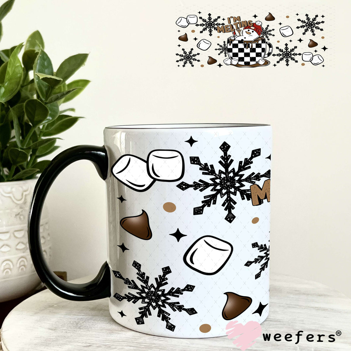I'm Melting UV DTF Cup Wrap 11oz Coffee Mug Weefers