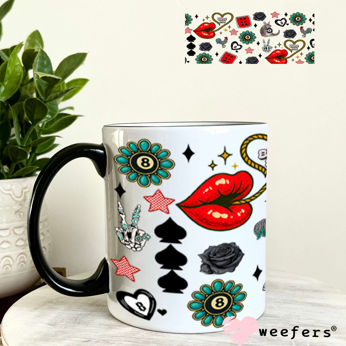 Blow Me UV DTF Cup Wrap - Weefers Exclusive 11oz Coffee Mug Cup Wrap Weefers