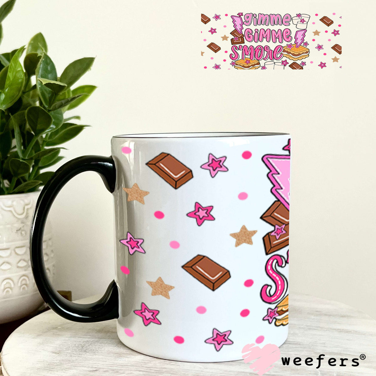 Gimme Gimme Smore UV DTF Cup Wrap - Weefers Exclusive 11oz Coffee Mug Cup Wrap Weefers