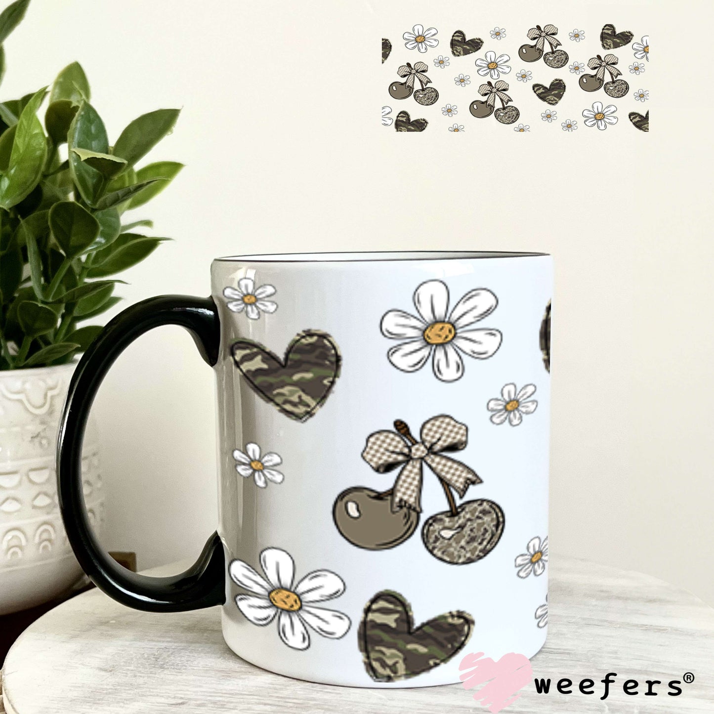 Hunting Season Side Kick UV DTF Cup Wrap - Weefers Exclusive 11oz Coffee Mug Cup Wrap Weefers