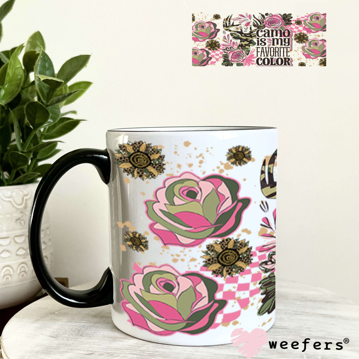 Camo is My Favorite Color UV DTF Cup Wrap - Weefers® Exclusive 11oz Coffee Mug Cup Wrap Weefers