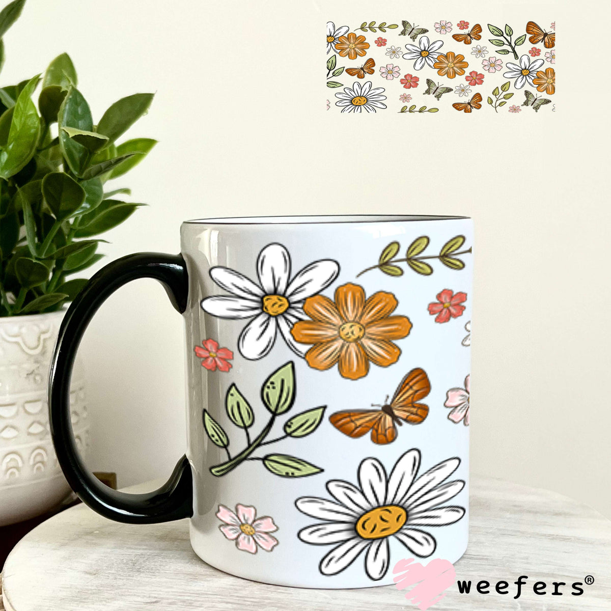 Be Brave Honey Sidekick UV DTF Cup Wrap - Weefers Exclusive 11oz Coffee Mug Cup Wrap Weefers