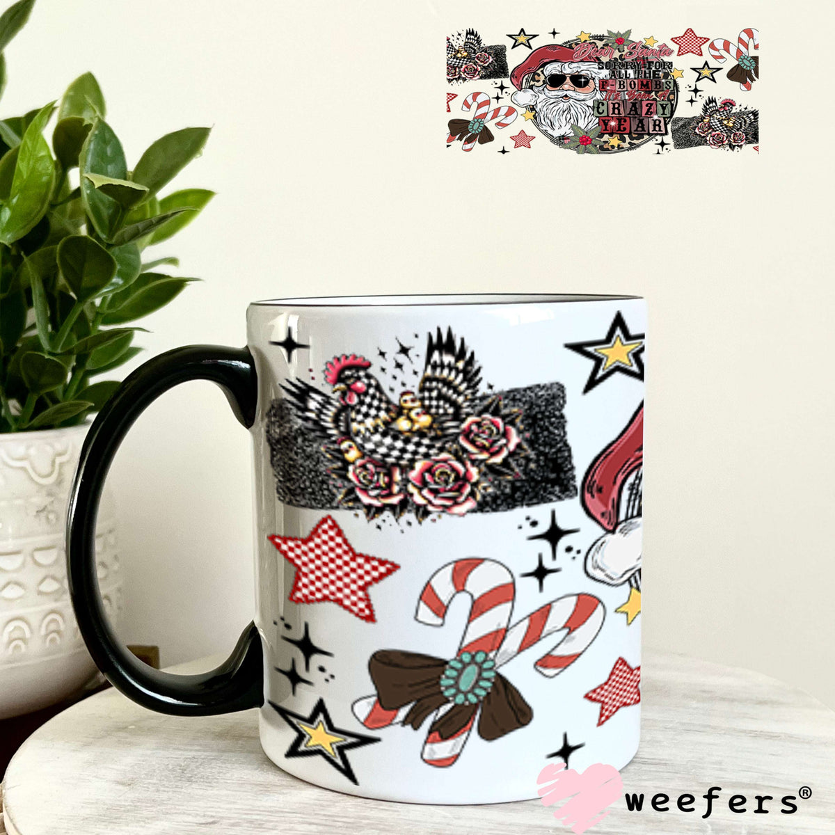 Sorry for all the F-Bombs UV DTF Cup Wrap - Weefers Exclusive 11oz Coffee Mug Cup Wrap Weefers