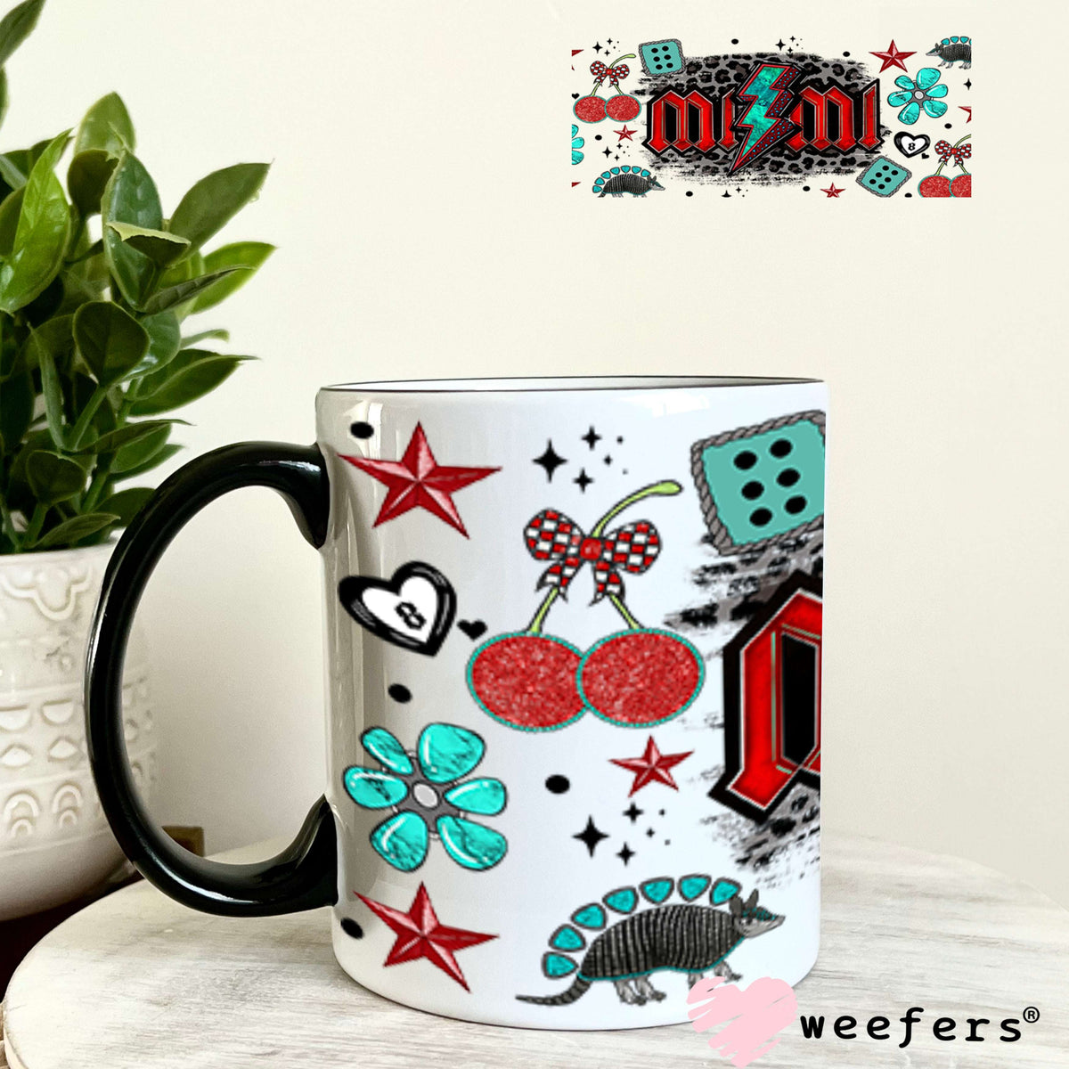 Mimi Yalternative Western UV DTF Cup Wrap - Weefers® Exclusive 11oz Coffee Mug Cup Wrap Weefers