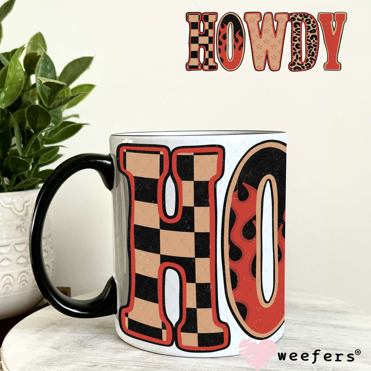 UV DTF Cup Wrap – Howdy 11oz Coffee Mug Weefers