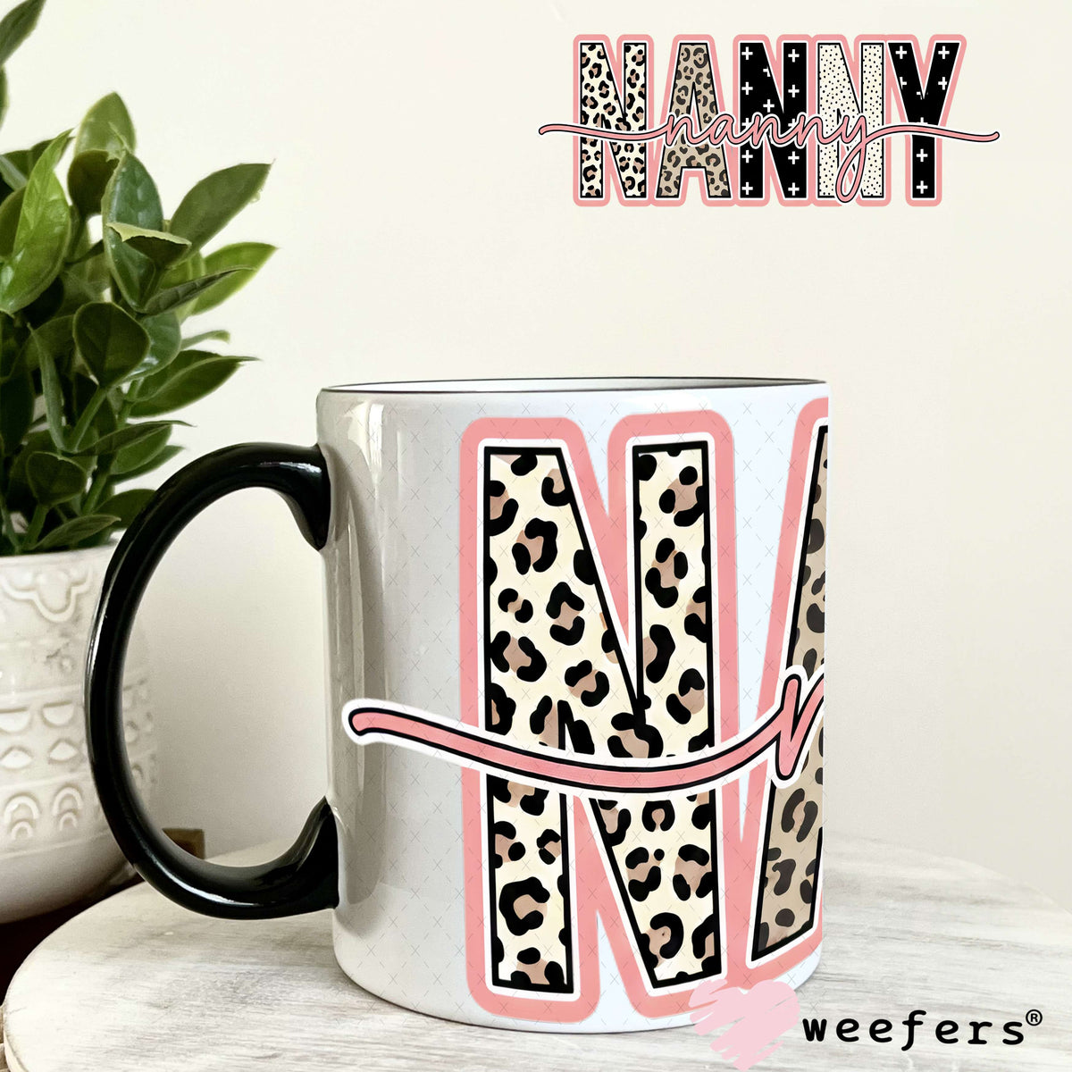 UV DTF Cup Wrap – Cheetah Nanny 11oz Coffee Mug Weefers