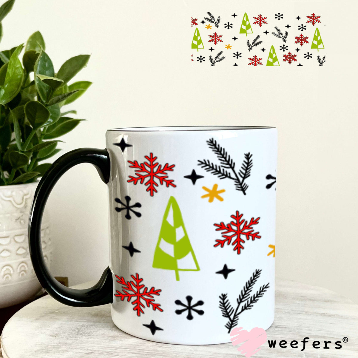 UV DTF Cup Wrap – Christmas What the Elf Sidekick- Weefers Exclusive 11oz Coffee Mug Cup Wrap Weefers