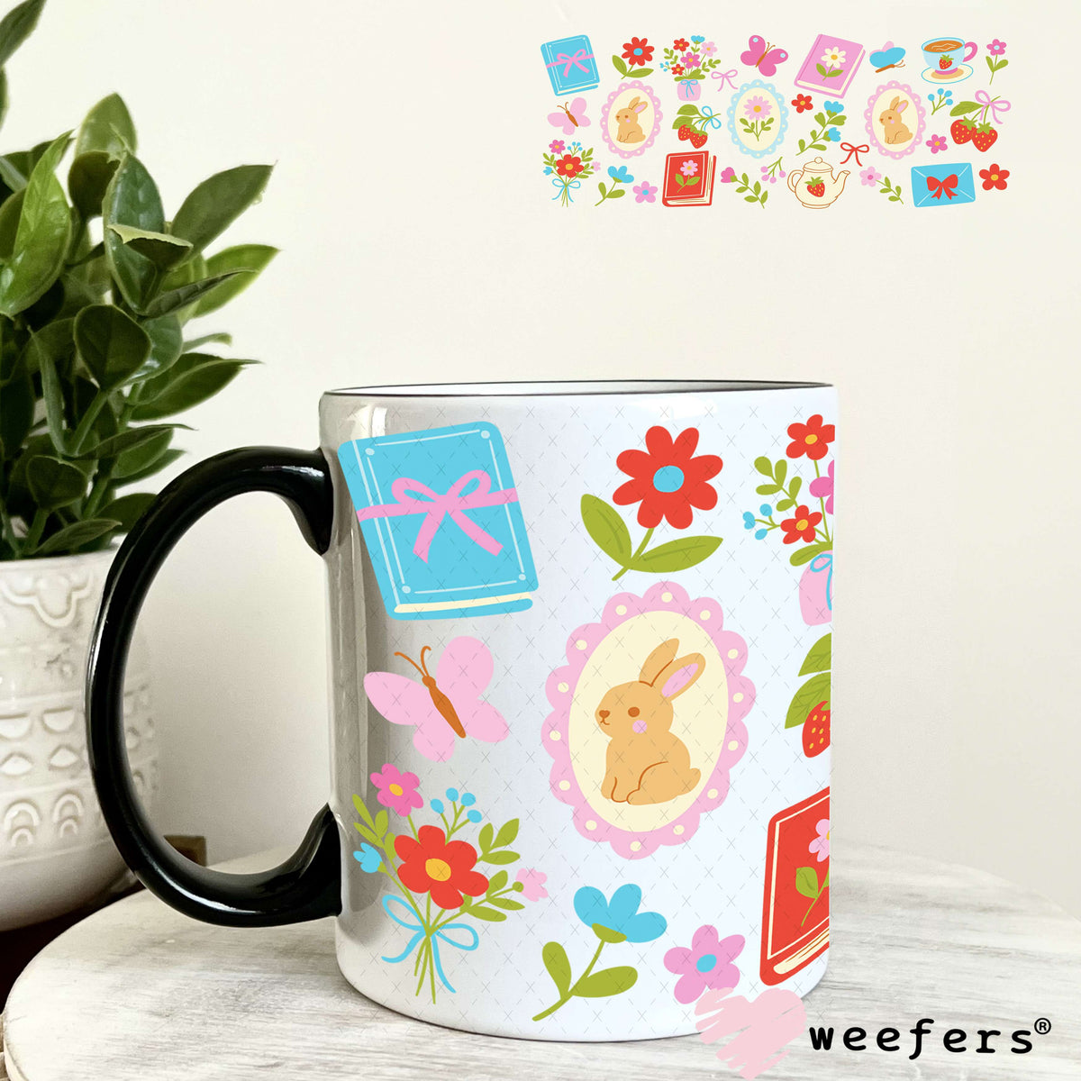 UV DTF Cup Wrap – Tea Time 11oz Coffee Mug Weefers