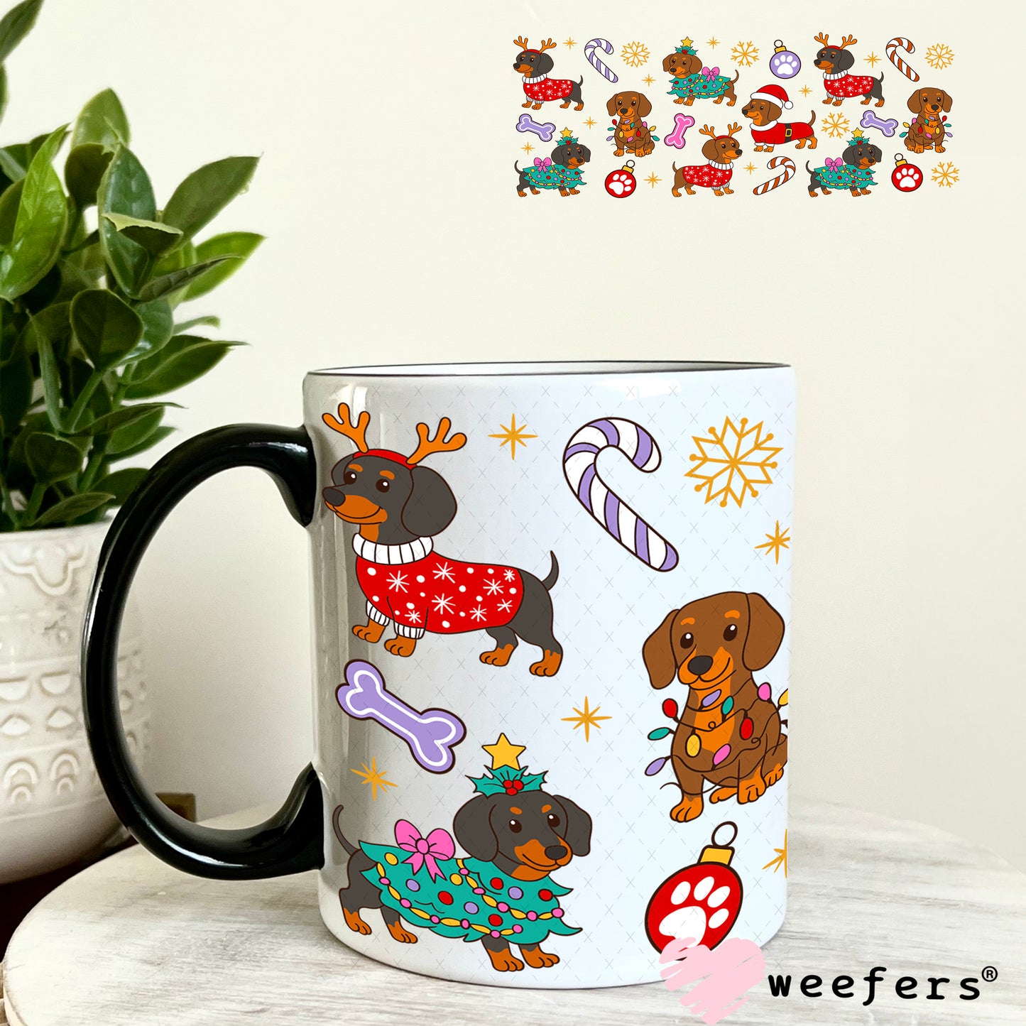UV DTF Cup Wrap – Christmas Dashaud's 11oz Coffee Mug Weefers