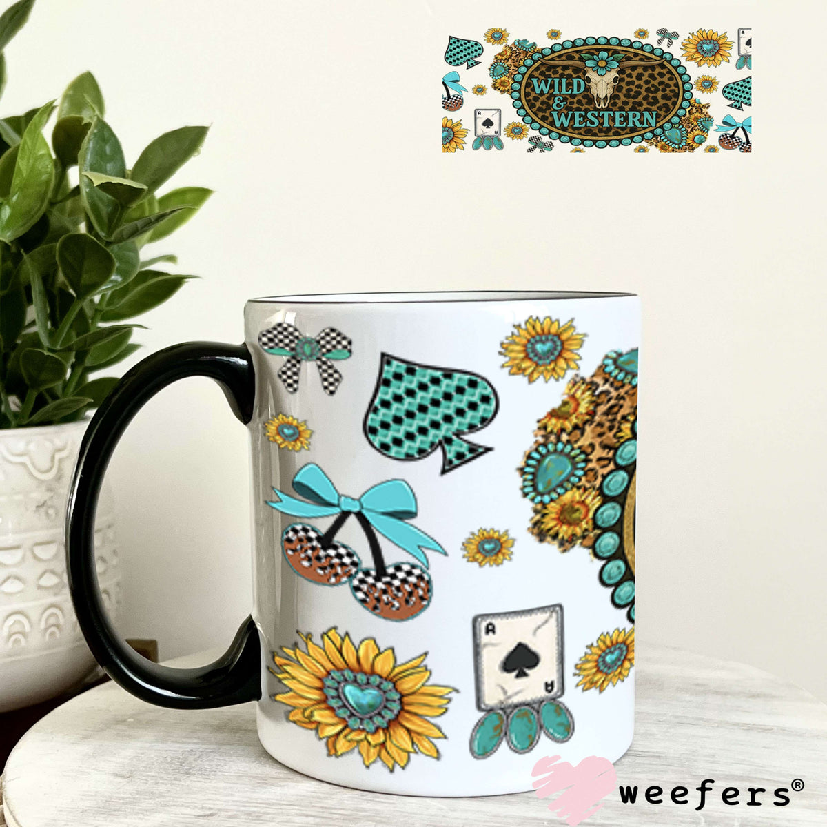 UV DTF Cup Wrap – Wild and Western Sidekick - Weefers Exclusive 11oz Coffee Mug Cup Wrap Weefers