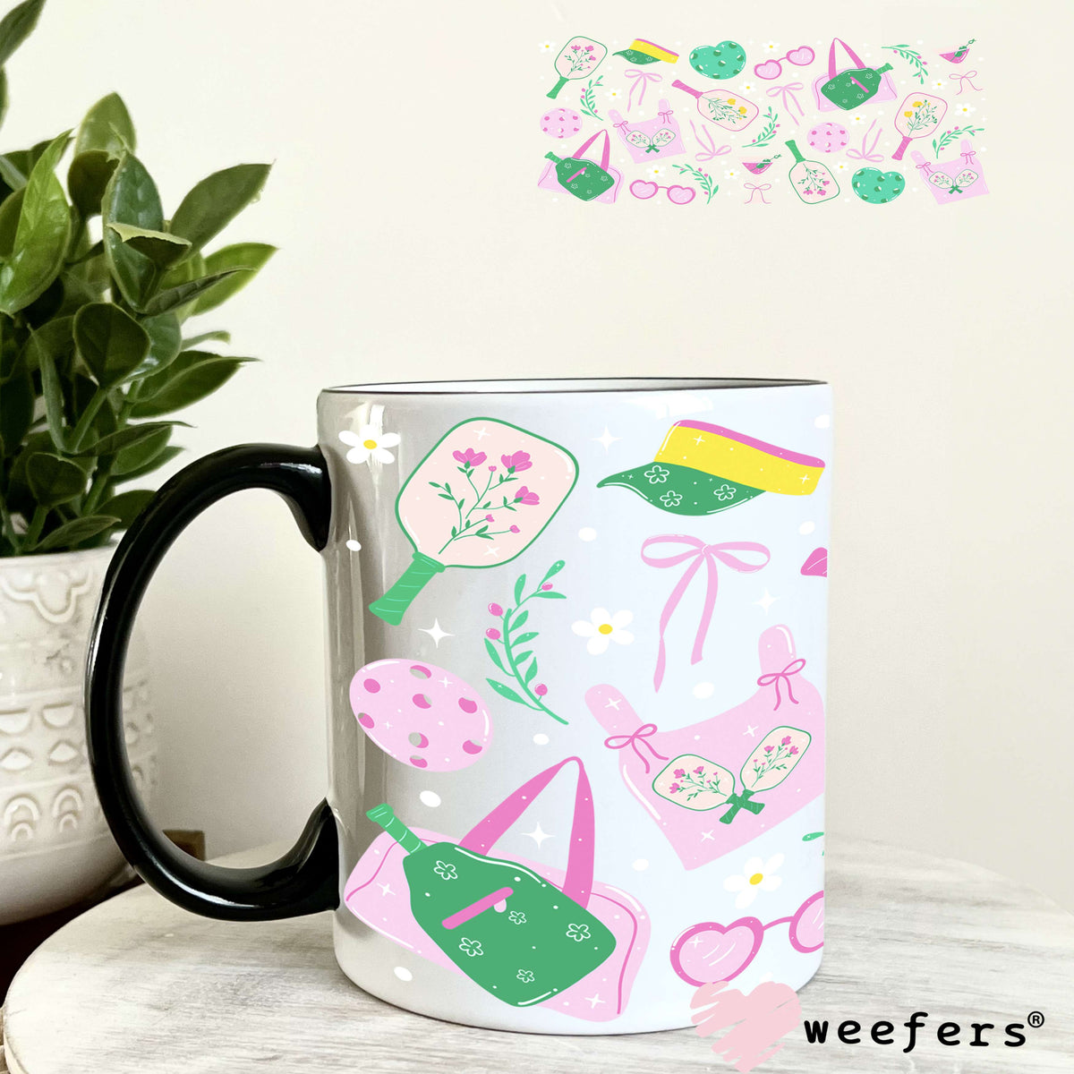 UV DTF Cup Wrap – Pickleball Favorite Things 11oz Coffee Mug Weefers
