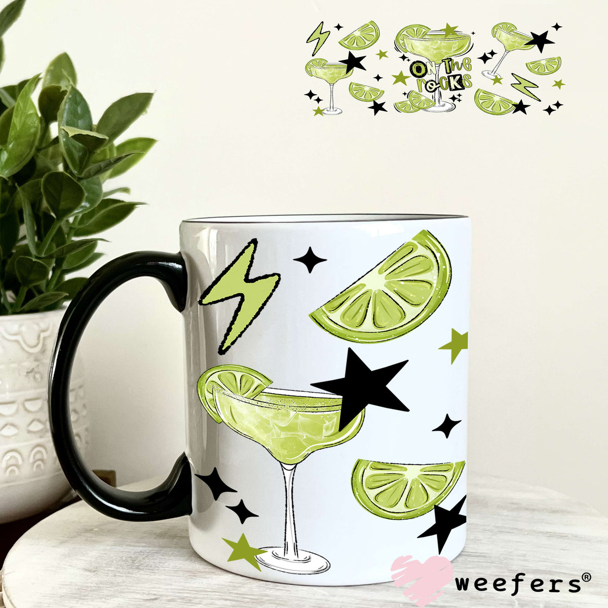 UV DTF Cup Wrap – On the Rocks Margarita 11oz Coffee Mug Weefers