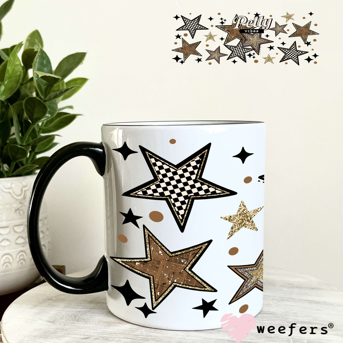 UV DTF Cup Wrap – Petty Vibes 11oz Coffee Mug Weefers