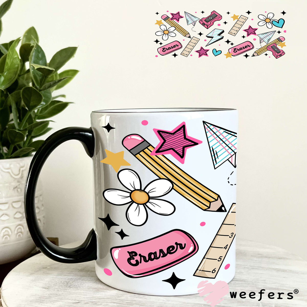UV DTF Cup Wrap – Teacher Life 11oz Coffee Mug Weefers