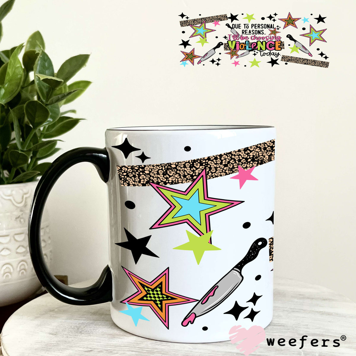 UV DTF Cup Wrap – Sarcastic Ray of Sunshine 11oz Coffee Mug Weefers