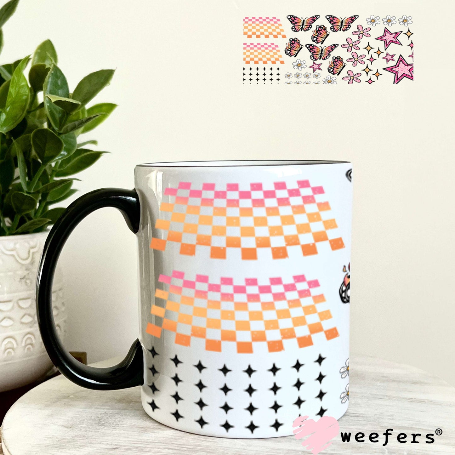 UV DTF Cup Wrap – At Least My Trauma Made Me Funny Sidekick Elements - Weefers Exclusive 11oz Coffee Mug Cup Wrap Weefers