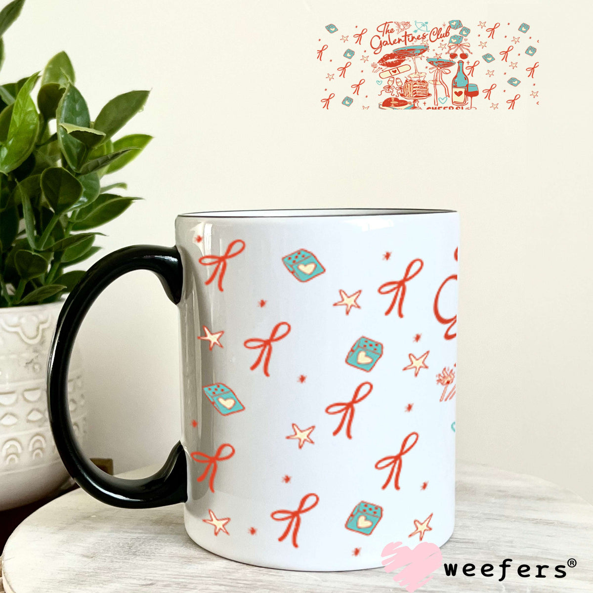 UV DTF Cup Wrap – The Galantine's Club - Weefers Exclusive 11oz Coffee Mug Cup Wrap Weefers