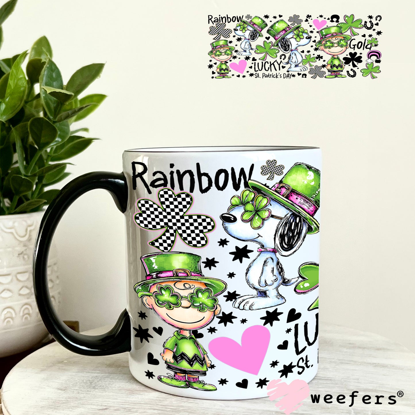 UV DTF Cup Wrap – Snoop St Patty 11oz Coffee Mug Weefers
