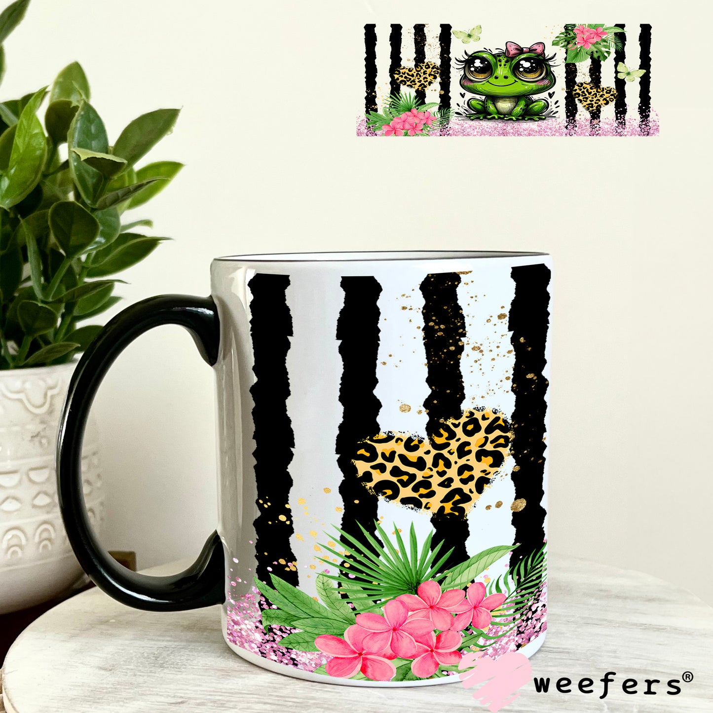 UV DTF Cup Wrap – Bougee Frog 11oz Coffee Mug Weefers