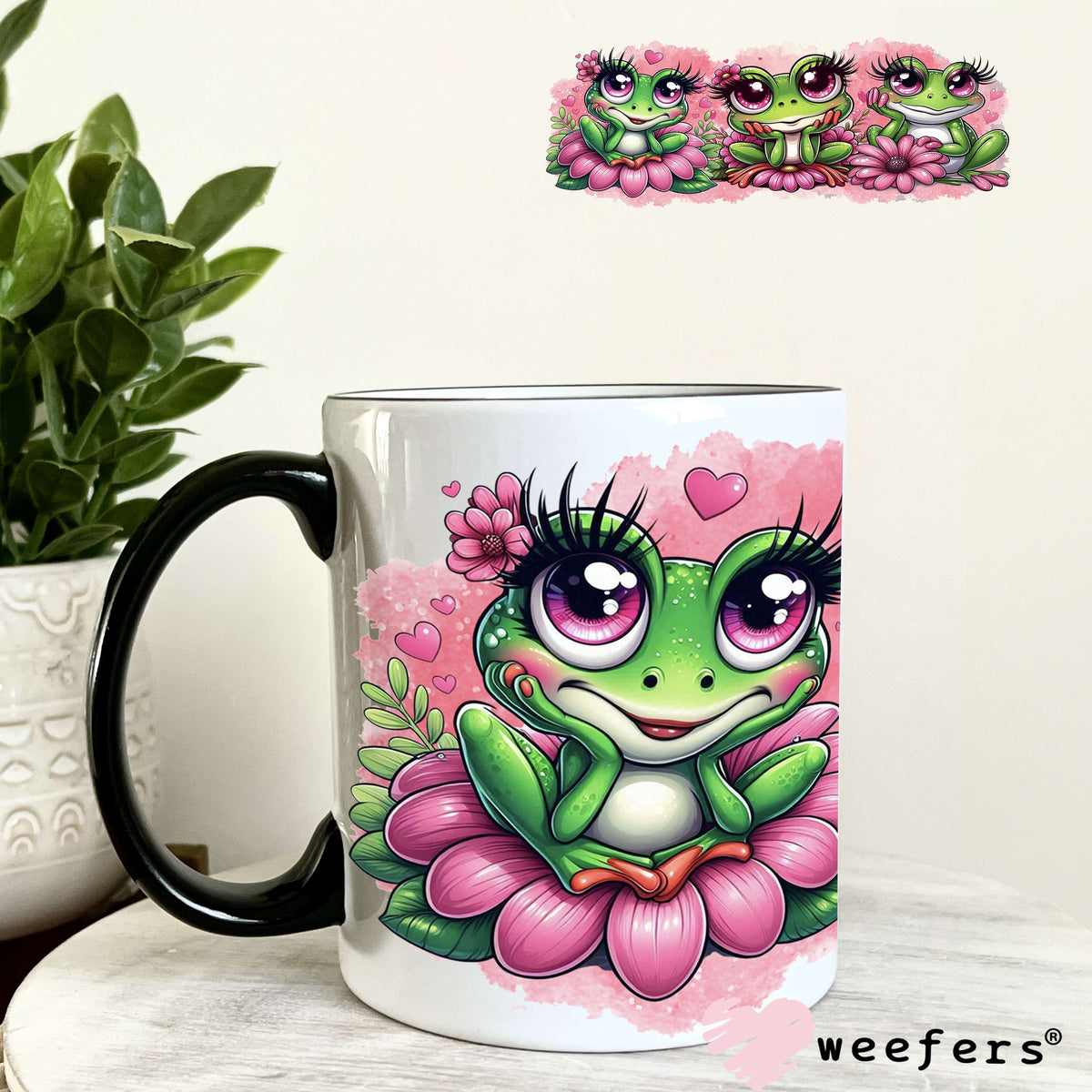 UV DTF Cup Wrap – Bougee Frog Girlfriends 11oz Coffee Mug Weefers
