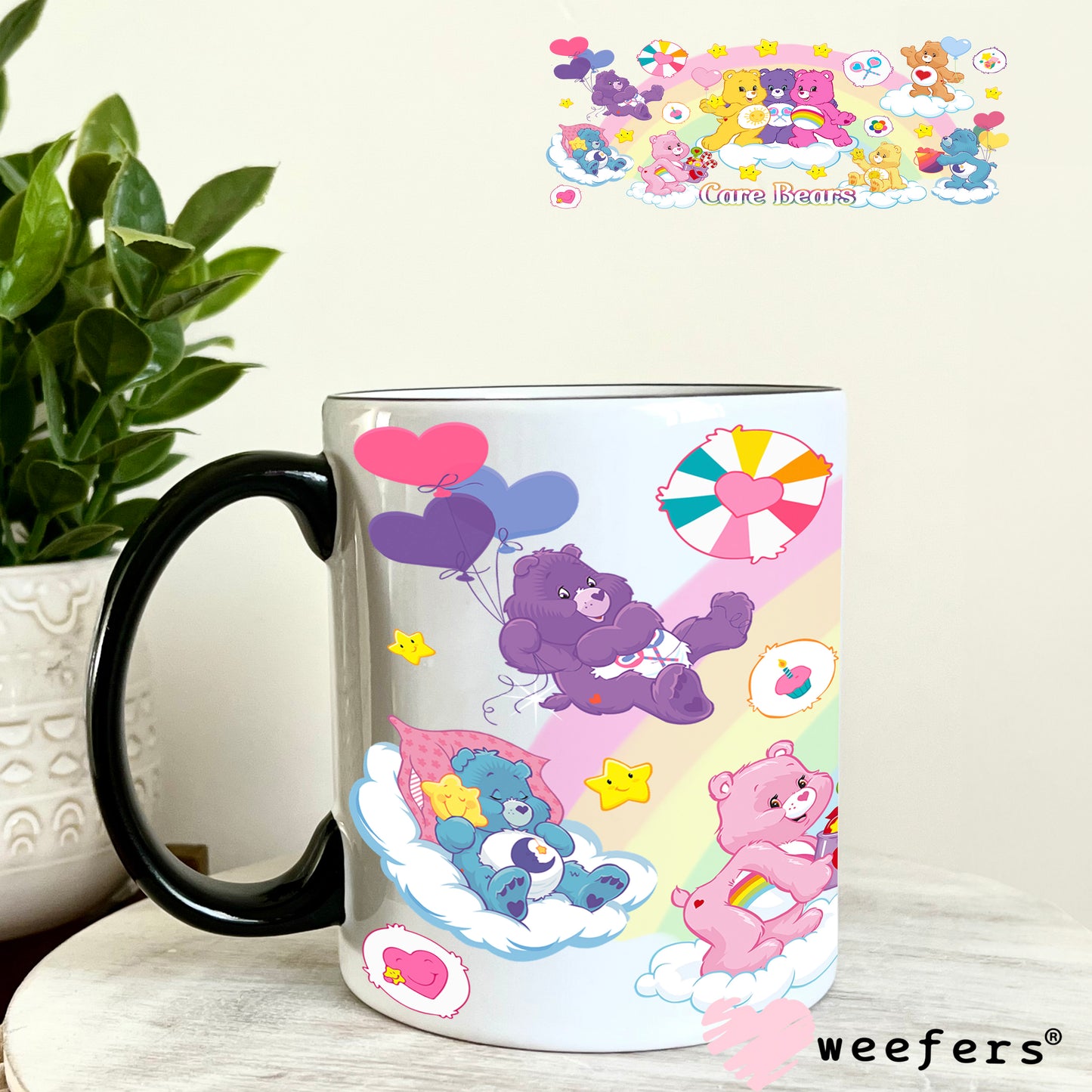 UV DTF Cup Wrap – Bears Care 11oz Coffee Mug Weefers