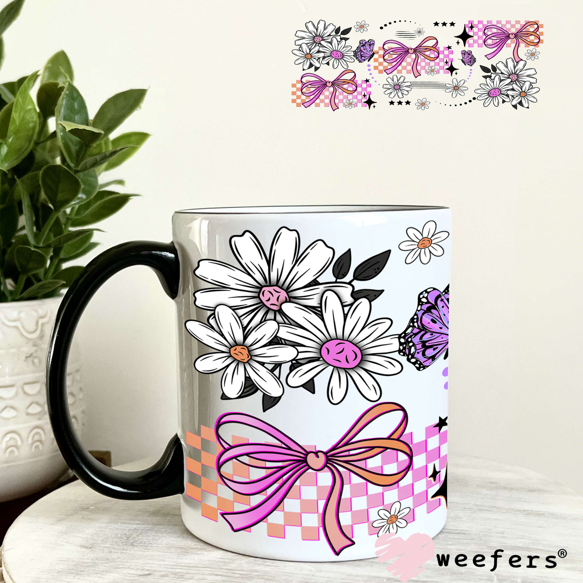 UV DTF Cup Wrap – Love Yourself Loudly Elements 11oz Coffee Mug Weefers