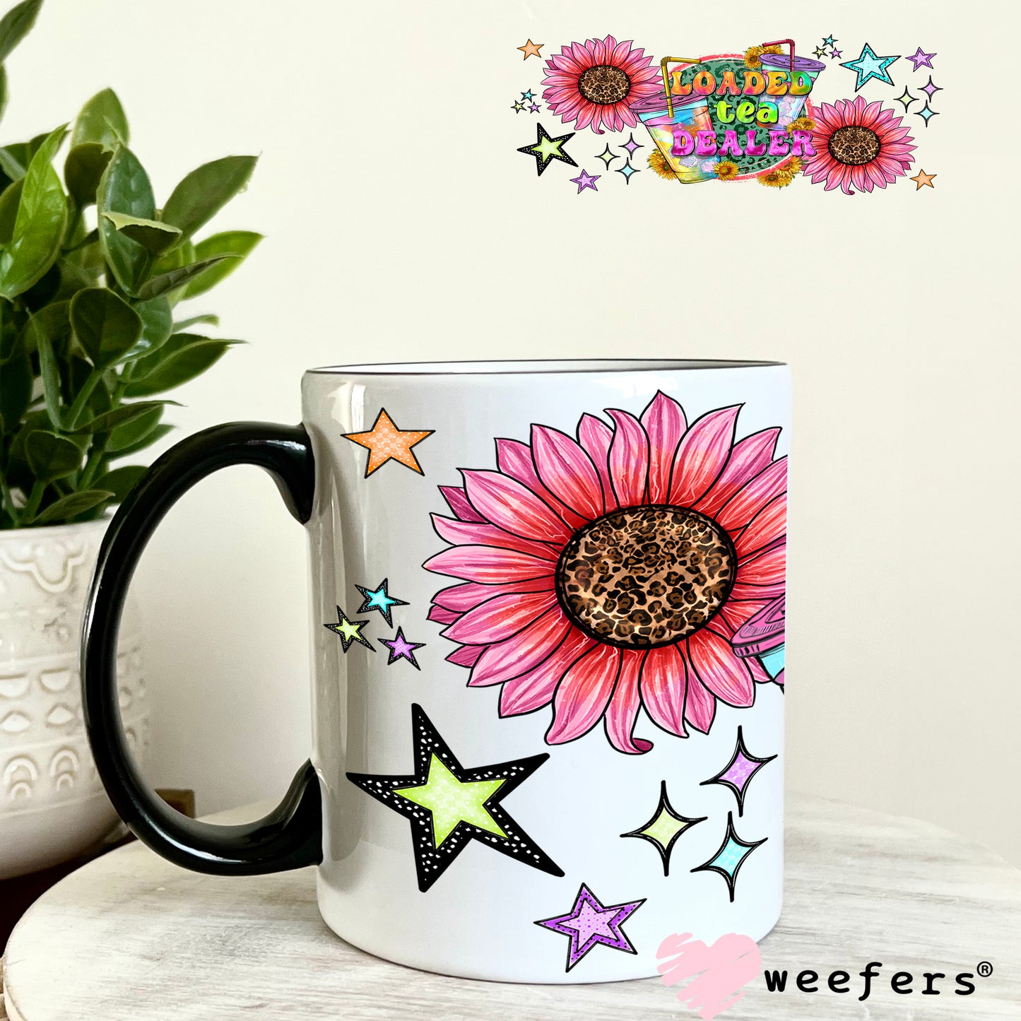 UV DTF Cup Wrap – Loaded Tea Dealer - Weefers Exclusive 11oz Coffee Mug Weefers