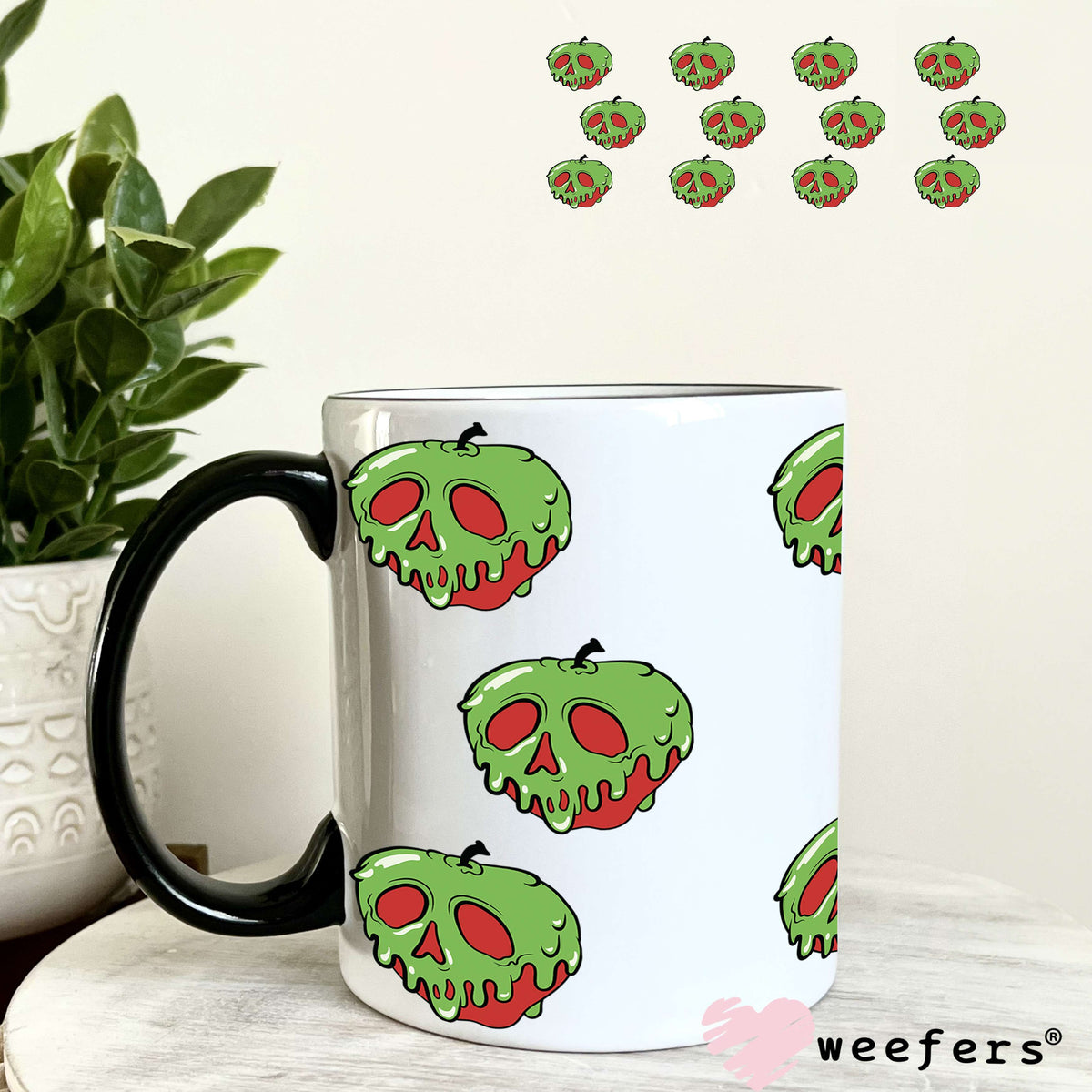 UV DTF Cup Wrap – Poison Apple 11oz Coffee Mug Weefers