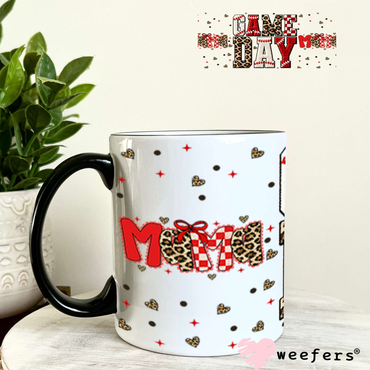 UV DTF Cup Wrap – Game Day Mama Baseball - Weefers Exclusive 11oz Coffee Mug Cup Wrap Weefers