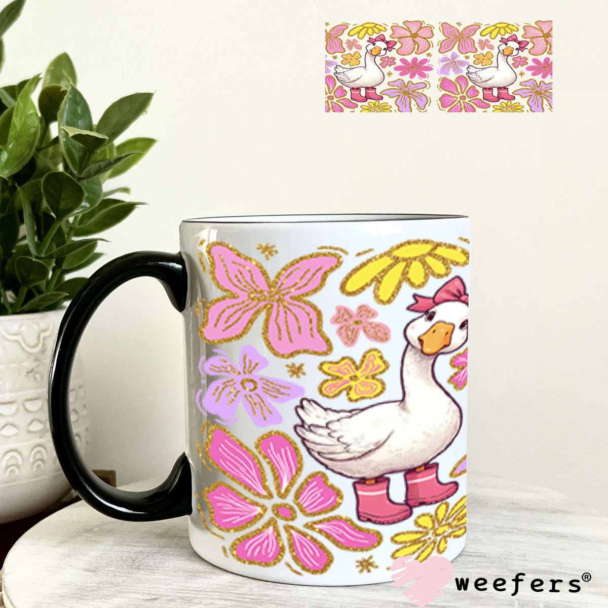 UV DTF Cup Wrap – Curious Geese 11oz Coffee Mug Weefers