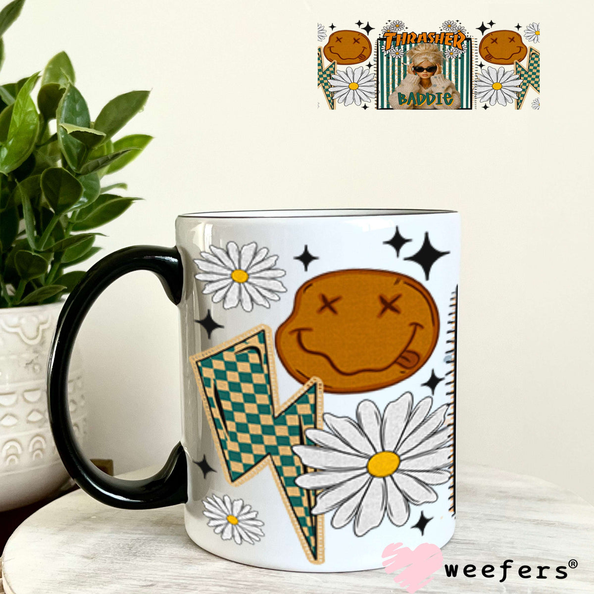 UV DTF Cup Wraps - Thrasher Baddie 11oz Coffee Mug Weefers