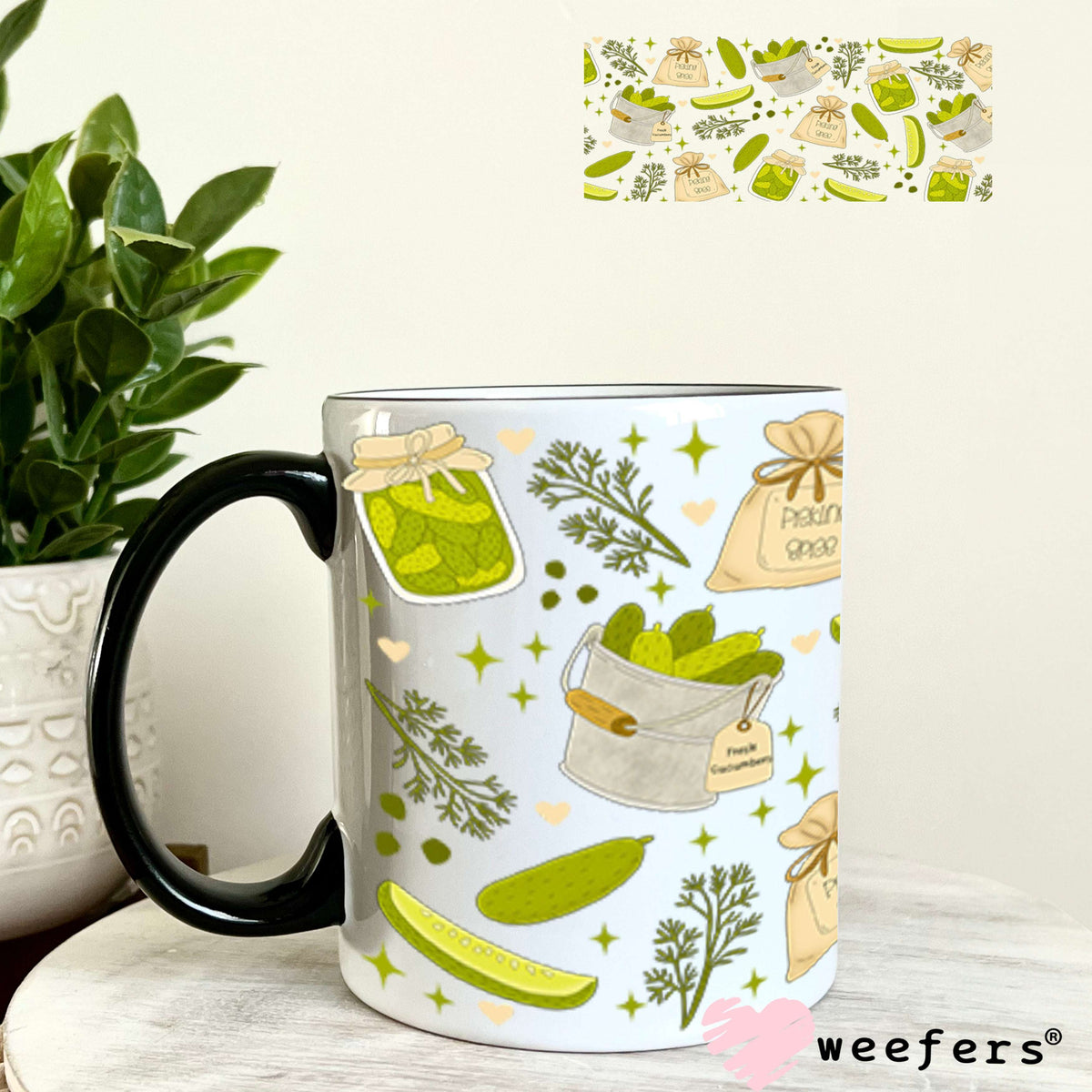 UV DTF Cup Wraps - Picking Spice Pickles 11oz Coffee Mug Weefers