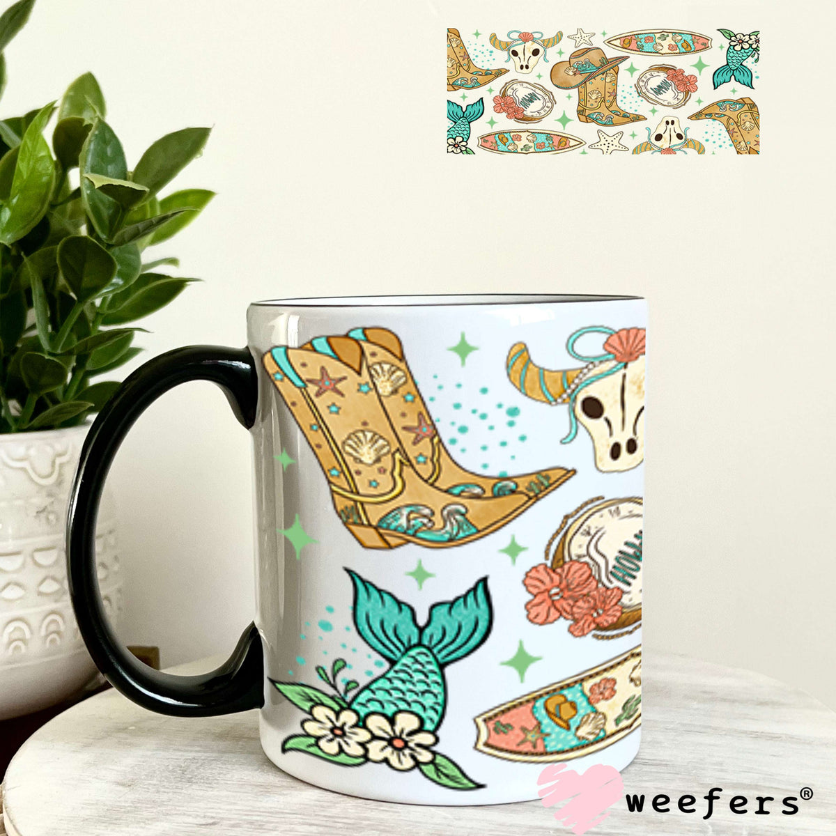 UV DTF Cup Wraps - Western Water Days 11oz Coffee Mug Weefers