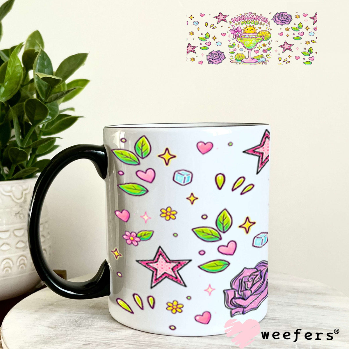 UV DTF Cup Wraps - Margarita Mood - Weefers® Exclusive 11oz Coffee Mug Weefers