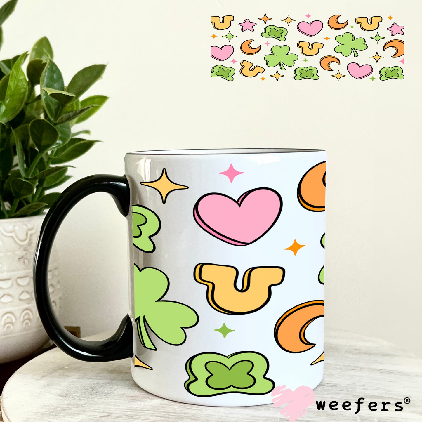 Lucky Charms UV DTF Cup Wrap 11oz Coffee Mug Weefers