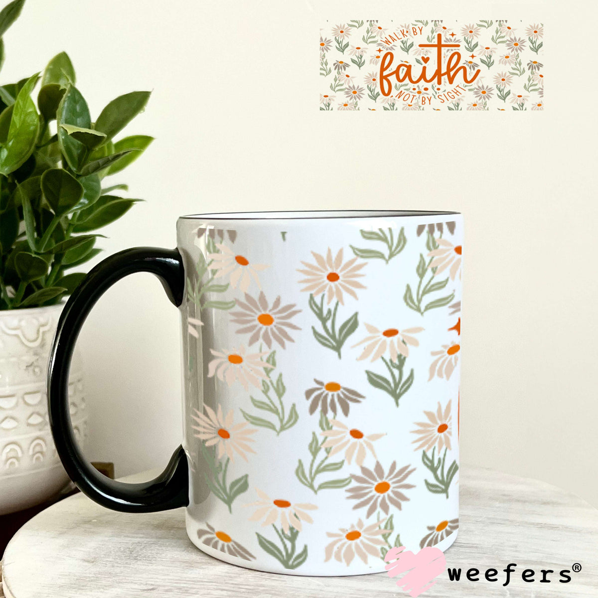 UV DTF Cup Wraps - Walk by Faith 11oz Coffee Mug Weefers