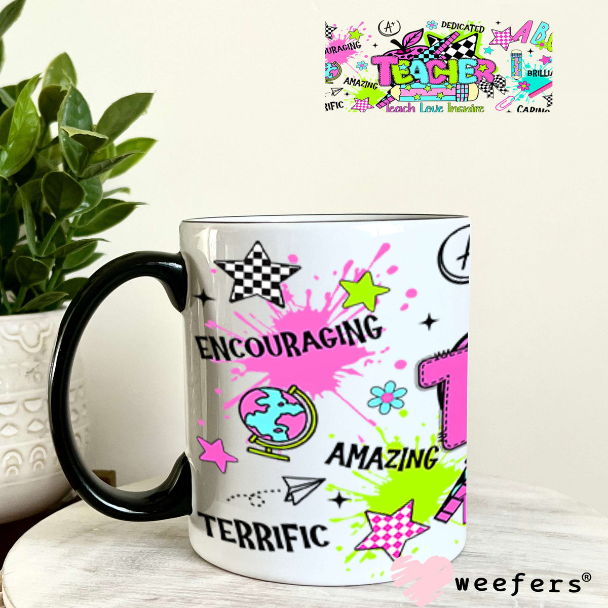 UV DTF Cup Wraps - Teacher Daily Reminders 11oz Coffee Mug Weefers