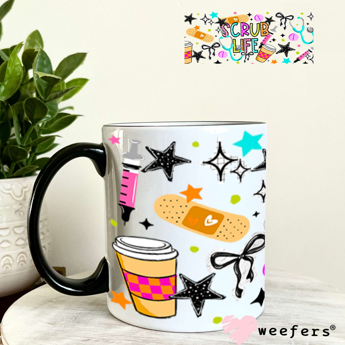 UV DTF Cup Wraps - Scrub Life Medical 11oz Coffee Mug Weefers
