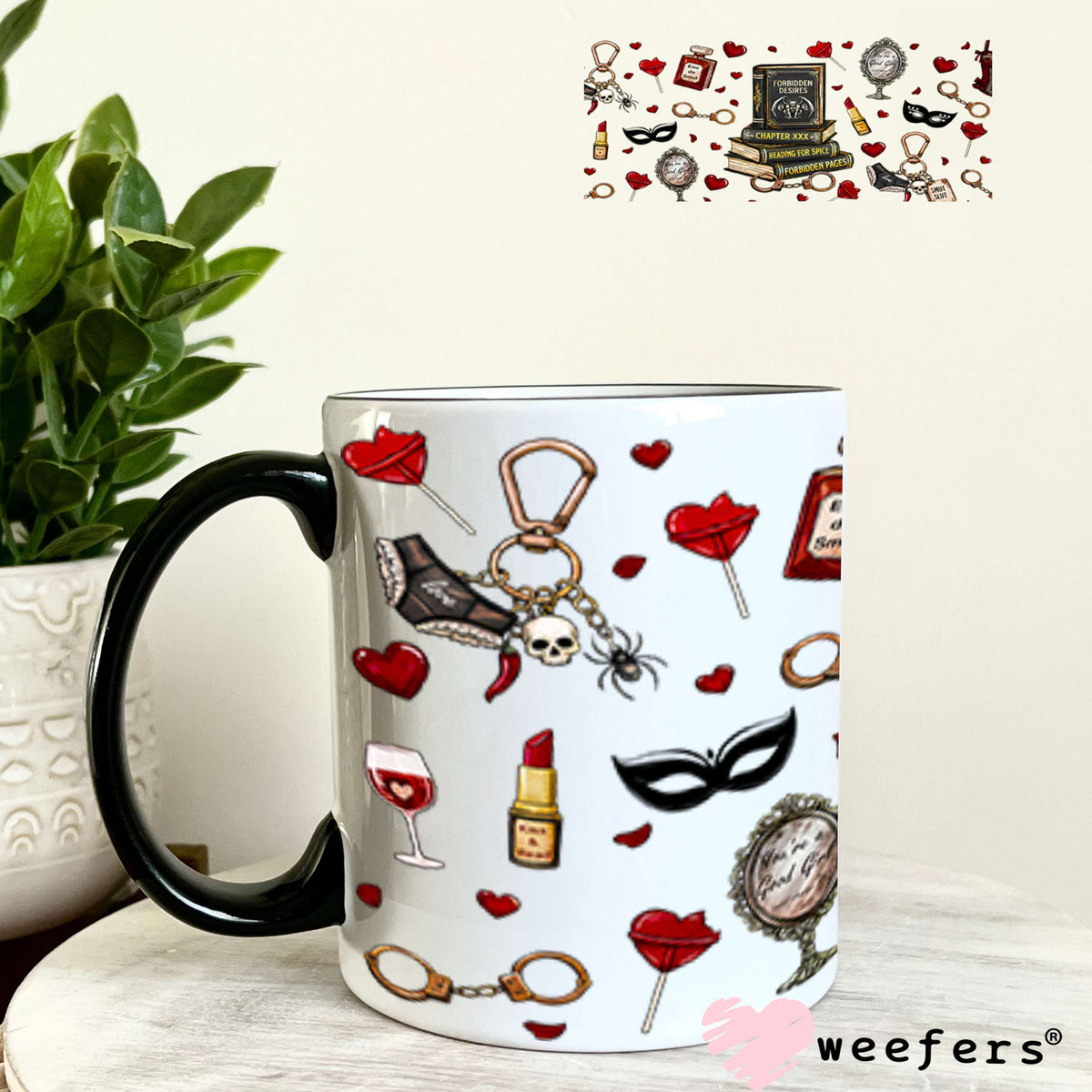 UV DTF Cup Wraps - Smutty Romance After Dark 11oz Coffee Mug Weefers