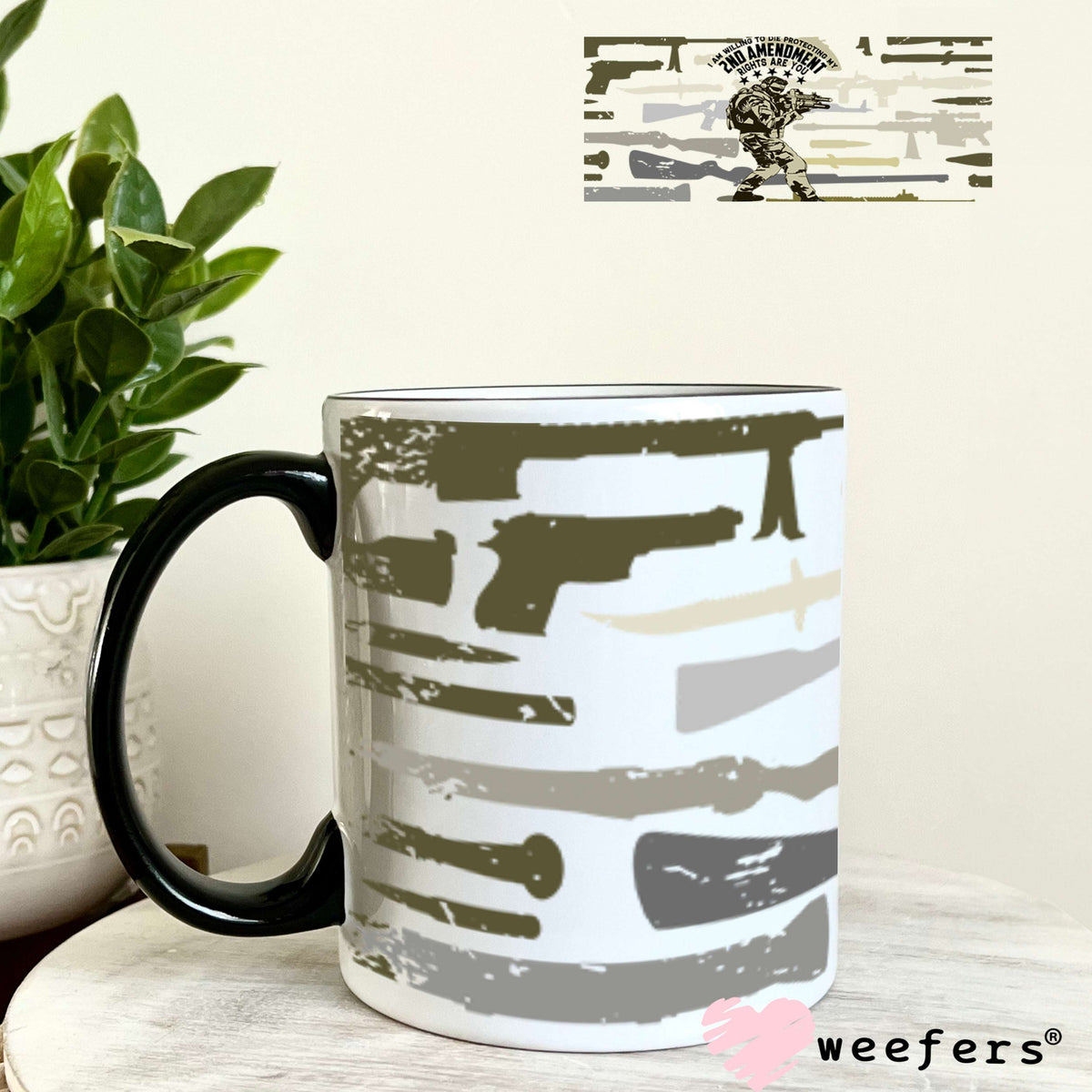 UV DTF Cup Wraps - 2nd Amendment 11oz Coffee Mug Weefers