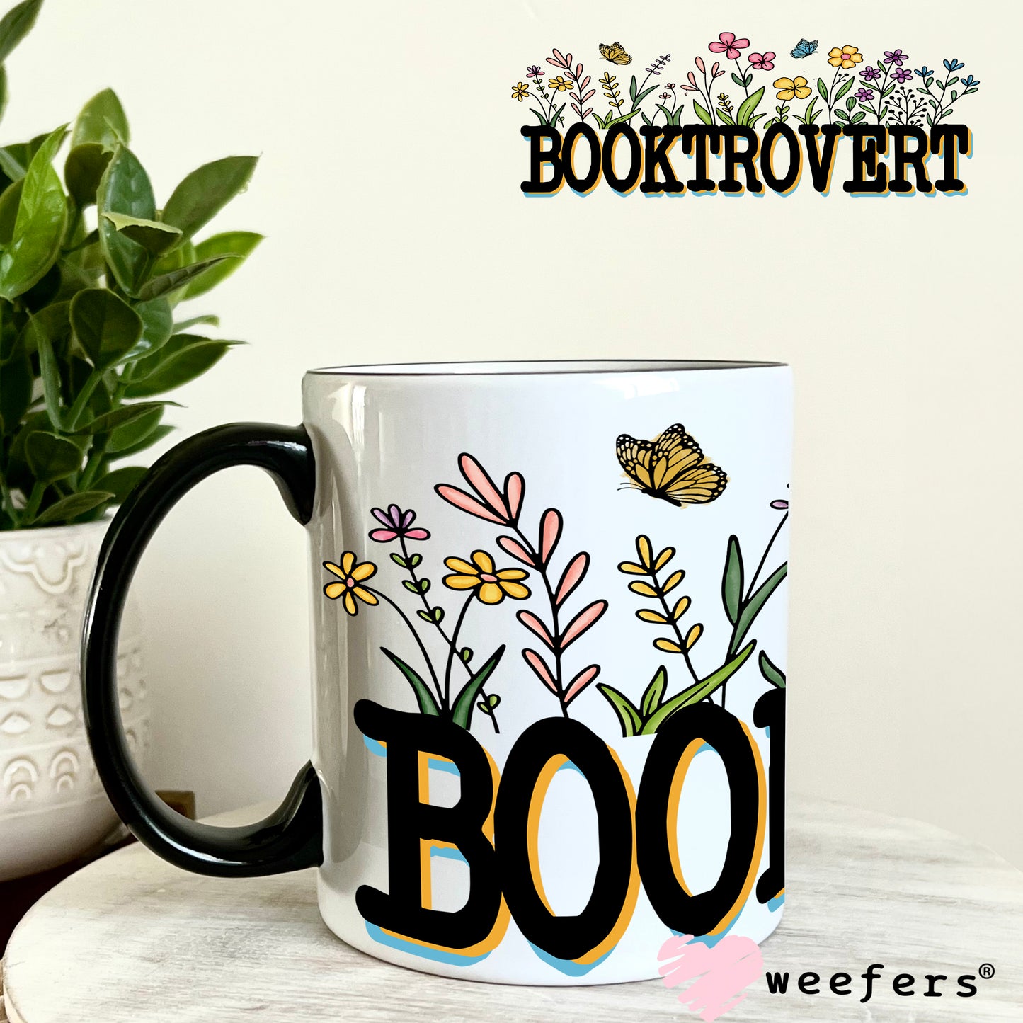 Booktrovert UV DTF Cup Wrap 11oz Coffee Mug Weefers
