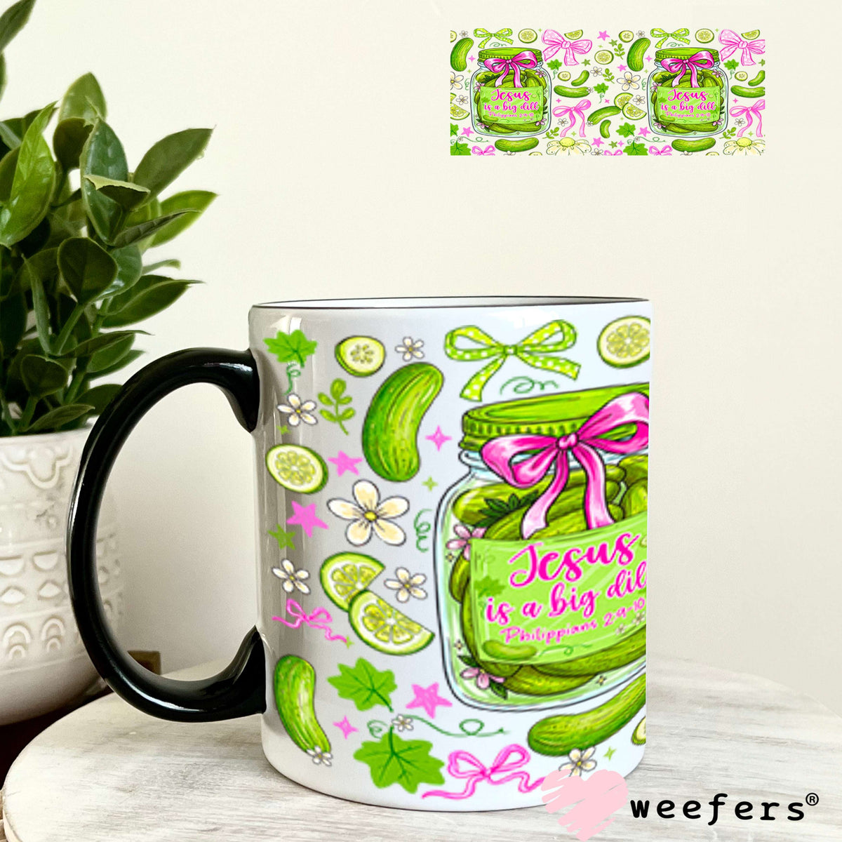 UV DTF Cup Wraps - Jesus is a big Deal 11oz Coffee Mug Weefers