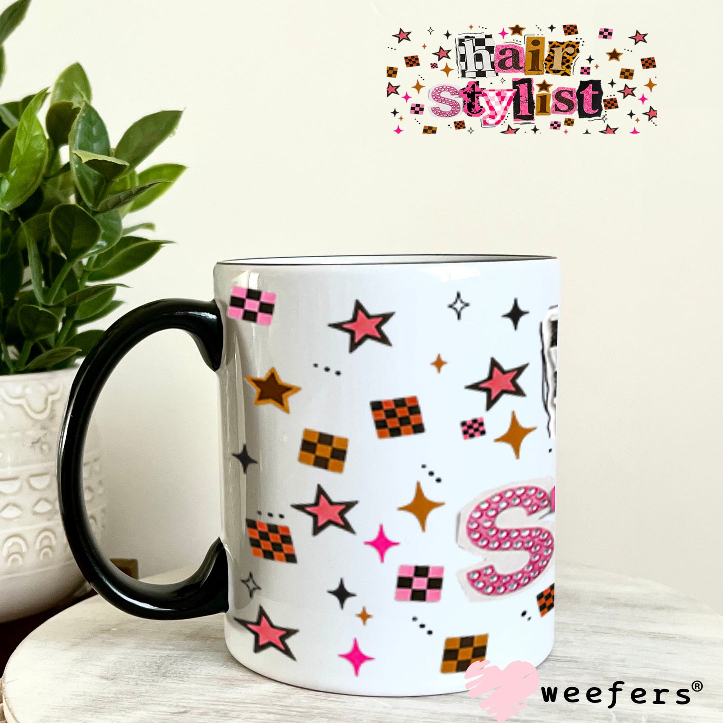 UV DTF Cup Wrap – USA Red White Blue Bows 11oz Coffee Mug Weefers