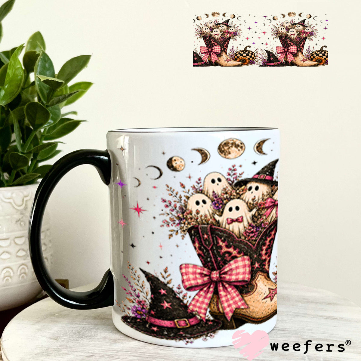 UV DTF Cup Wraps - Ghost Cowboy 11oz Coffee Mug Weefers